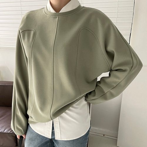 Sweat-shirt couture manches chauve-souris (sans blouse) - SHEIN - Modalova