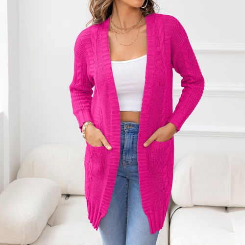 Cardigan avec poches ouvert - SHEIN - Modalova