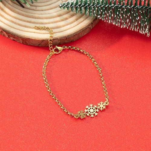 Bracelet à détail de flocon de neige de Noël - SHEIN - Modalova