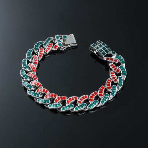 Bracelet à chaîne à blocs de couleurs - SHEIN - Modalova