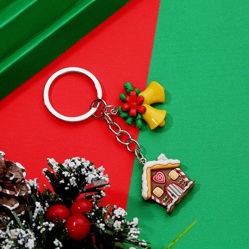 Porte-clés Noël maison & à breloque clochette - SHEIN - Modalova