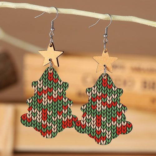 Pendants d'oreilles arbre de Noël & étoile - SHEIN - Modalova