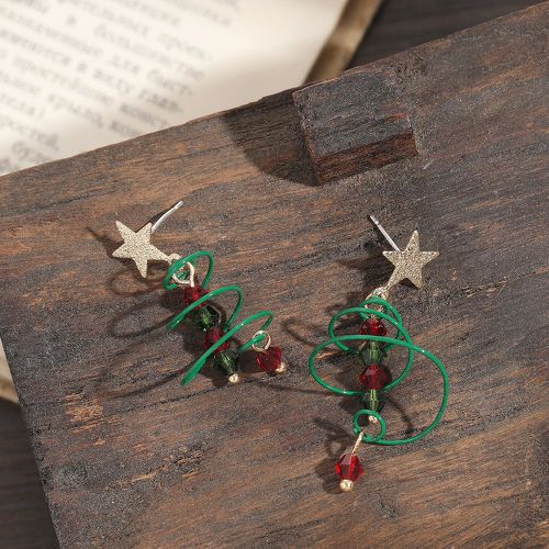 Pendants d'oreilles Noël à perles arbre - SHEIN - Modalova
