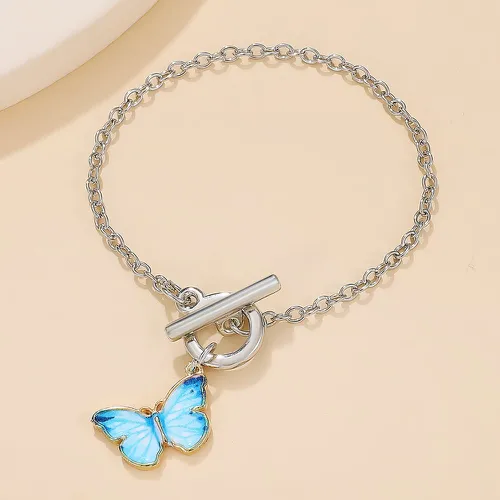 Bracelet à breloque papillon - SHEIN - Modalova