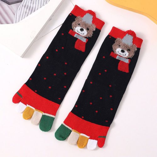 Chaussettes à orteils à motif ours dessin animé - SHEIN - Modalova