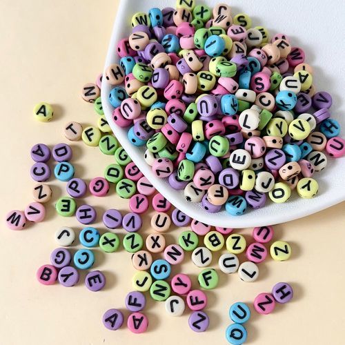 Pièces de couleur aléatoire à lettres DIY perle - SHEIN - Modalova