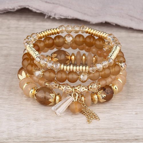 Pièces Bracelet perlé avec chaîne - SHEIN - Modalova