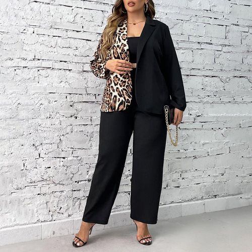 Pantalon & Blazer léopard - SHEIN - Modalova