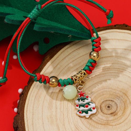 Bracelet Noël aurore permanente arbre & breloque de perle - SHEIN - Modalova