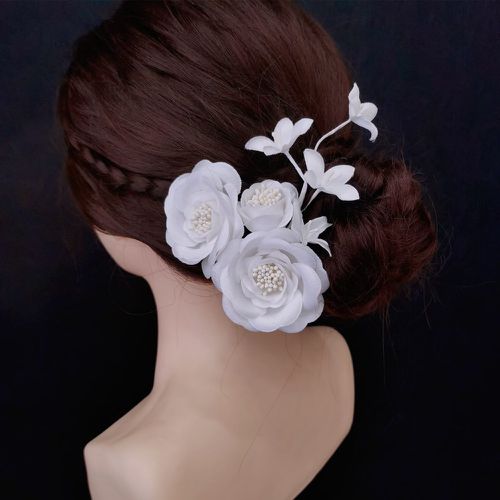 Pièces Épingle à cheveux à fleur de mariée - SHEIN - Modalova