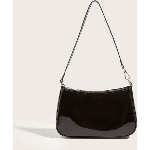 Sac baguette minimaliste en similicuir vernis artificiel - SHEIN - Modalova