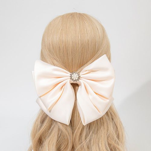 Pince à cheveux française à strass & à nœud papillon - SHEIN - Modalova