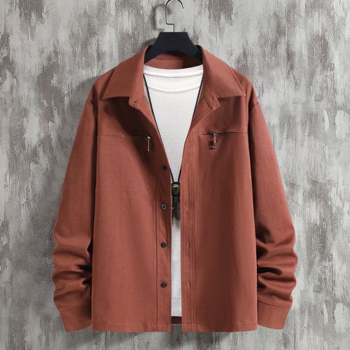 Pièce Manteau zippé à bouton - SHEIN - Modalova