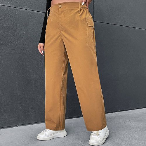 Pantalon cargo à poche à rabat - SHEIN - Modalova