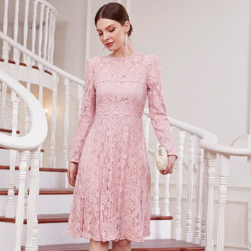 Robe zippé en dentelle - SHEIN - Modalova