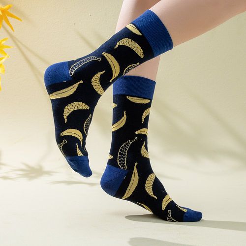 Chaussettes à motif de banane - SHEIN - Modalova