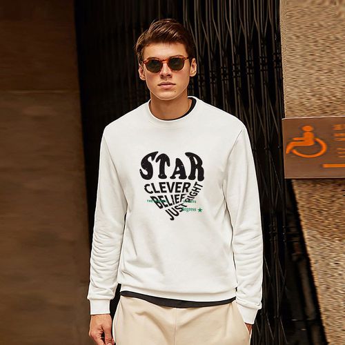 Homme Sweat-shirt à lettres - SHEIN - Modalova