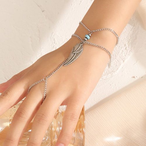 Bracelet à doigt feuille & à perles - SHEIN - Modalova