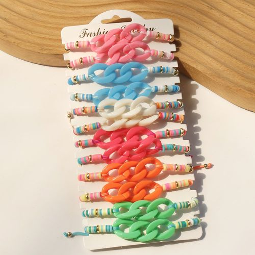 Pièces Bracelet de couleur aléatoire à chaîne - SHEIN - Modalova