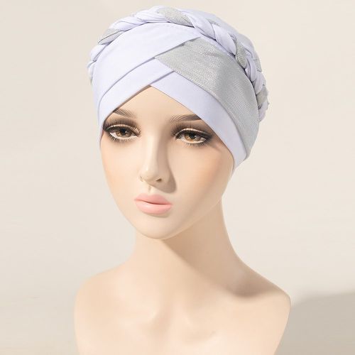 Turban bicolore à détail tressé - SHEIN - Modalova