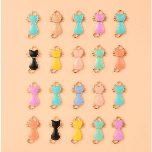 Pièces Pendentif DIY de couleur aléatoire chat - SHEIN - Modalova