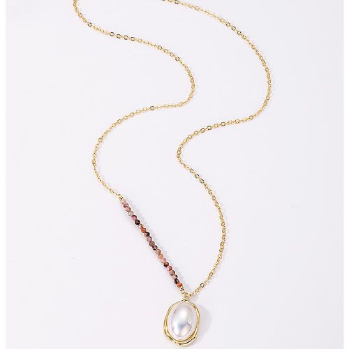 Collier fausse perle pendentif à perles - SHEIN - Modalova