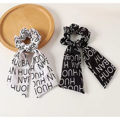 Pièces Élastique avec foulard pour cheveux à lettres - SHEIN - Modalova