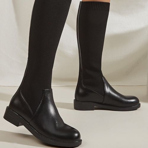 Bottes d'équitation minimaliste avec zip - SHEIN - Modalova