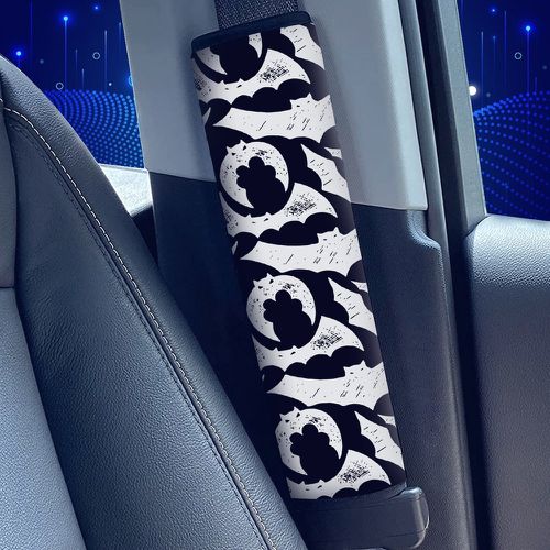Pièce Couverture de ceinture de sécurité de voiture à motif de chauve-souris - SHEIN - Modalova