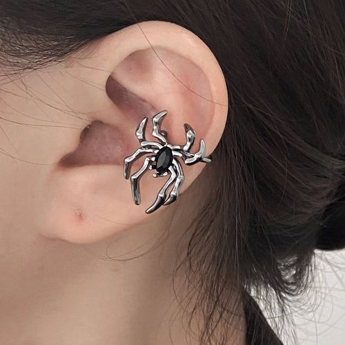 Pièce Clip d'oreille à strass & à détail araignée - SHEIN - Modalova