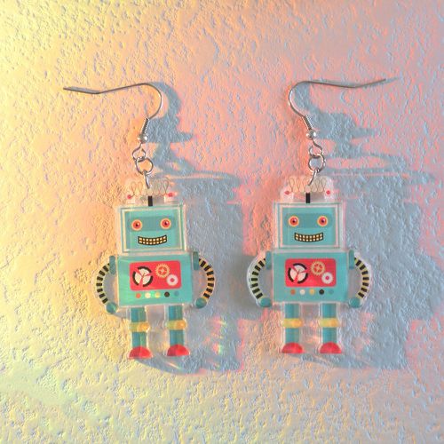 Pendants d'oreilles robot - SHEIN - Modalova