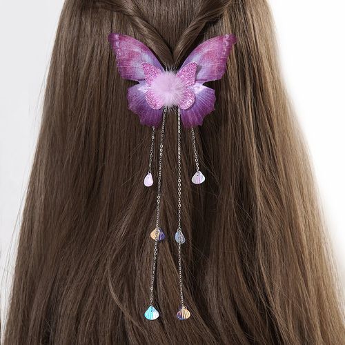 Épingle à cheveux papillon & coquille à franges - SHEIN - Modalova