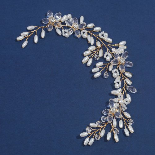 Bandeau pour cheveux fausse perle & à fleur de mariée - SHEIN - Modalova