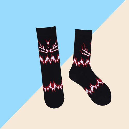 Chaussettes à motif de flamme - SHEIN - Modalova