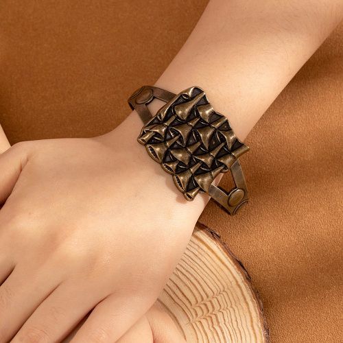Bracelet texturé à détail carré - SHEIN - Modalova