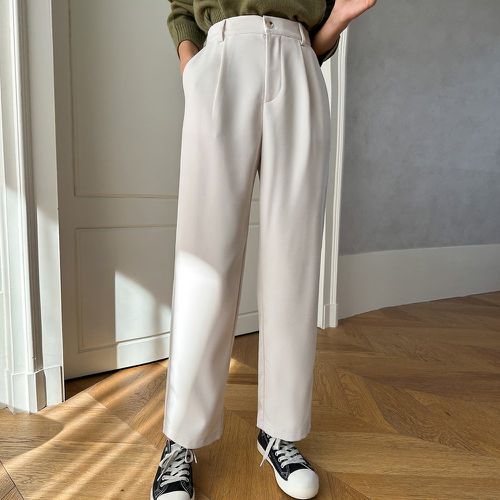 Pantalon de costume unicolore à poche - SHEIN - Modalova