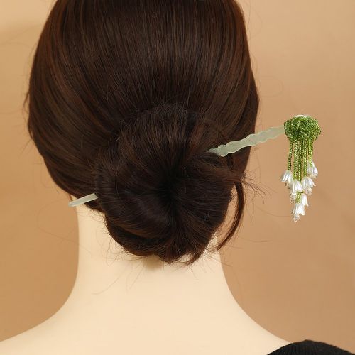 Épingle à cheveux fleur & perle à franges - SHEIN - Modalova