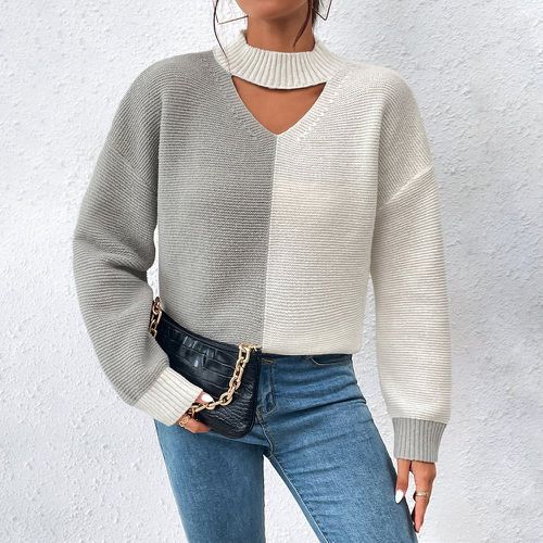 Pull bicolore - SHEIN - Modalova