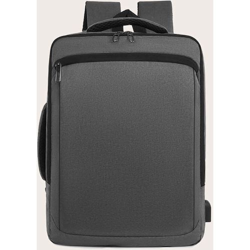 Sac à dos pour ordinateur portable port de charge USB design - SHEIN - Modalova