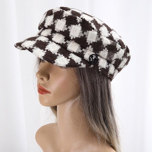 Casquette gavroche à motif géométrique à lettres - SHEIN - Modalova