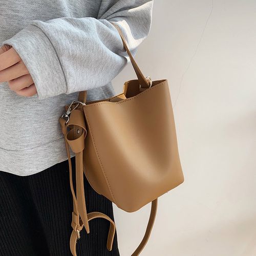 Sac seau minimaliste avec pochette intérieure - SHEIN - Modalova