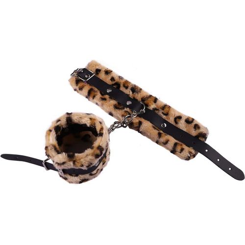 Pièces Costume à motif léopard duveteux à bracelet - SHEIN - Modalova