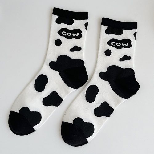 Homme Chaussettes à motif de vache - SHEIN - Modalova