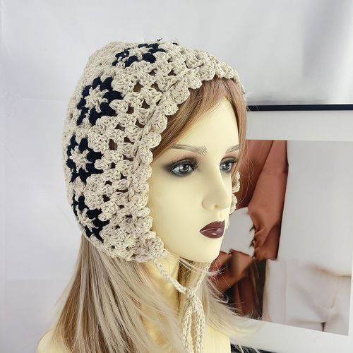 Chapeau en crochet fleuri - SHEIN - Modalova