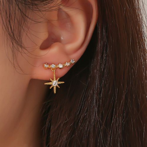 Clips d'oreilles zircone cubique & à détail étoile - SHEIN - Modalova