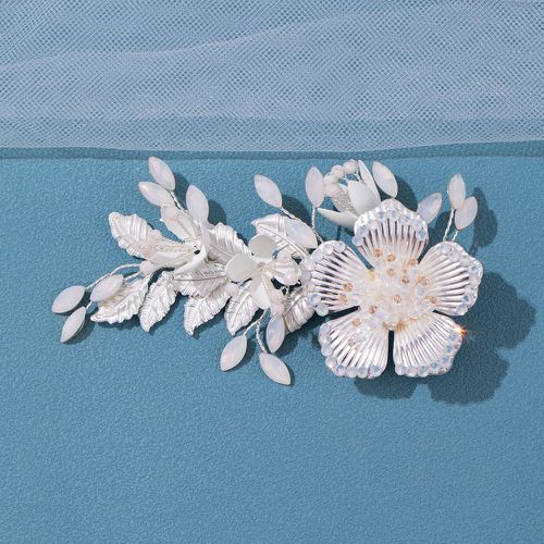 Épingle à cheveux fleur & à perles mariée - SHEIN - Modalova