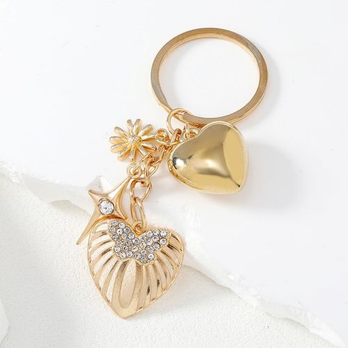 Porte-clés avec strass cœur & à fleur - SHEIN - Modalova