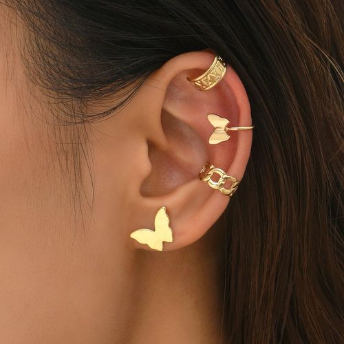 Pièces Boucles d'oreilles à détail papillon - SHEIN - Modalova