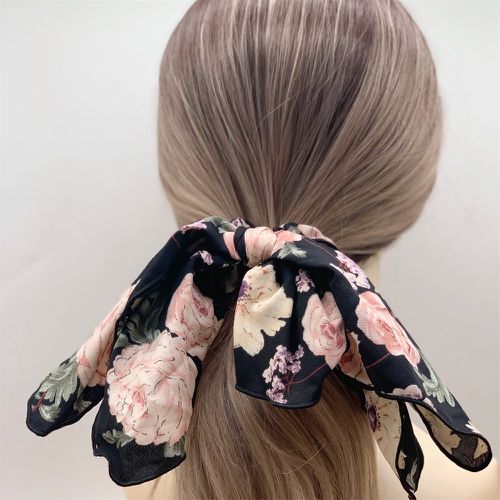 Élastique avec foulard pour cheveux fleuri - SHEIN - Modalova