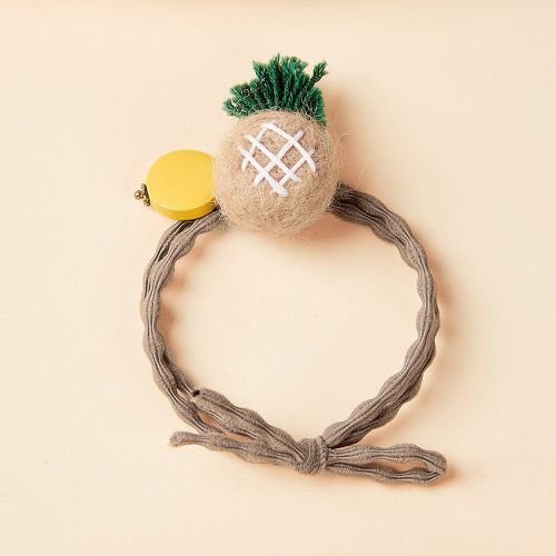 Élastique à cheveux duveteux ananas & à détail rond - SHEIN - Modalova